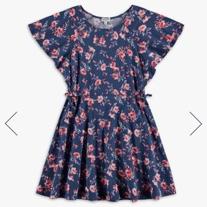 SPLENDID girls floral flutter sleeve dress